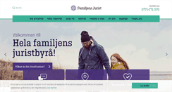 Desktop Screenshot of familjensjurist.se